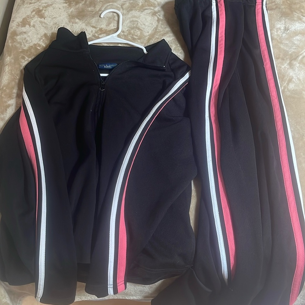 matching striped set